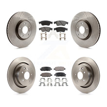Charger l'image dans la galerie, Front Rear Disc Brake Rotors And Ceramic Pads Kit For INFINITI G37 G35 Q60