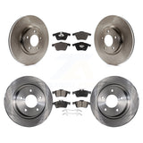 Front Rear Disc Brake Rotors And Ceramic Pads Kit For Mazda 3