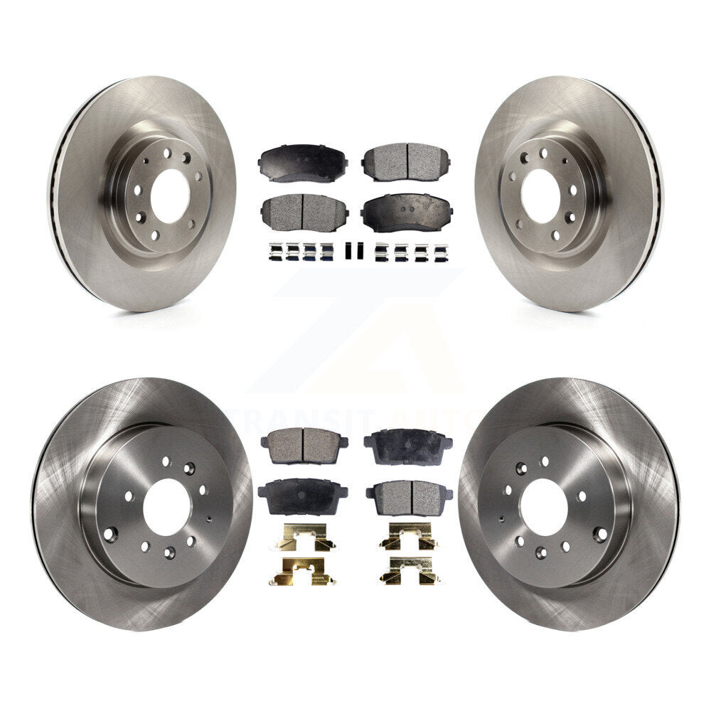 [Front+Rear] 2007-2015 Mazda CX-9 Premium OE Brake Rotors & Ceramic Pads Kit For Max Braking