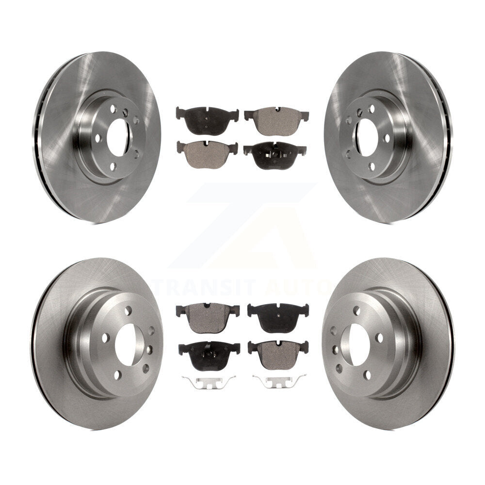[Front+Rear] 2009 BMW X6 xDrive35i From 10 08 Premium OE Brake Rotors & Ceramic Pads Kit For Max Braking