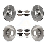 Front Rear Disc Brake Rotors And Ceramic Pads Kit For BMW X5 X6