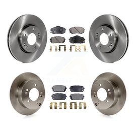 [Front+Rear] 2007-2009 Kia Rondo Premium OE Brake Rotors & Ceramic Pads Kit For Max Braking