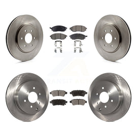 Front Rear Disc Brake Rotor Ceramic Pad Kit For 2008-2012 Nissan Pathfinder 5.6L