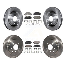 Front Rear Disc Brake Rotors And Ceramic Pads Kit For Nissan Rogue Select
