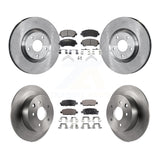 [Front+Rear] 2007-2012 Nissan Sentra SE-R Spec V Premium OE Brake Rotors & Ceramic Pads Kit For Max Braking