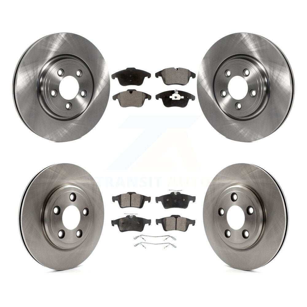 Front Rear Disc Brake Rotors And Ceramic Pads Kit For Jaguar Vanden Plas