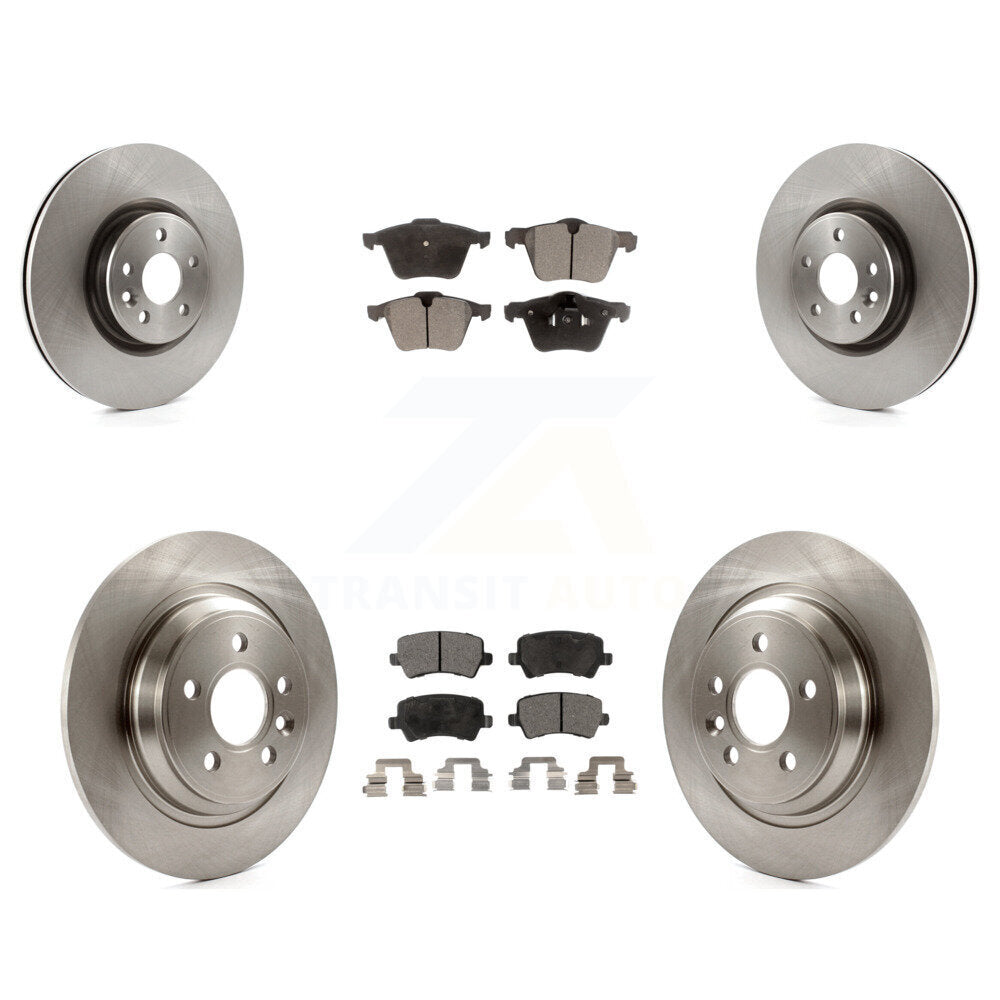 Front Rear Disc Brake Rotors And Ceramic Pads Kit For Volvo S60 V70