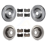 Front Rear Disc Brake Rotor & Ceramic Pad Kit For INFINITI G37 Nissan 370Z Q60 Z