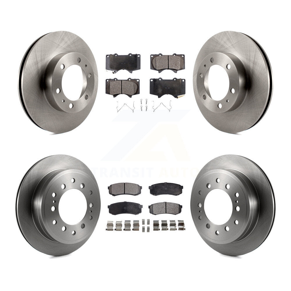 Front Rear Disc Brake Rotors And Ceramic Pads Kit For Toyota 4Runner FJ Cruiser