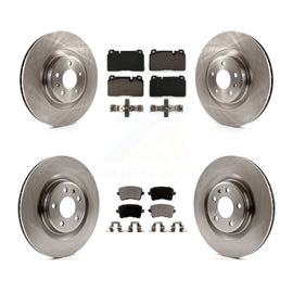 Front Rear Disc Brake Rotors And Ceramic Pads Kit For Audi Q5