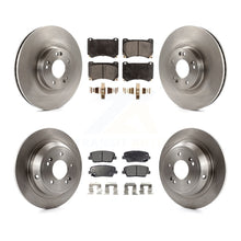 Charger l'image dans la galerie, Front Rear Disc Brake Rotors And Ceramic Pads Kit For Hyundai Genesis 4.6L