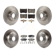 Load image into Gallery viewer, Front Rear Disc Brake Rotors And Ceramic Pads Kit For Hyundai Genesis