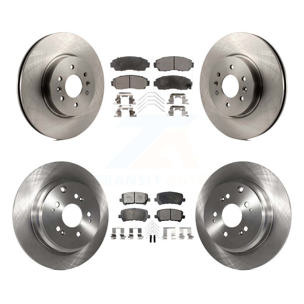 [Front+Rear] 2011-2014 Honda Odyssey Premium OE Brake Rotors & Ceramic Pads Kit For Max Braking