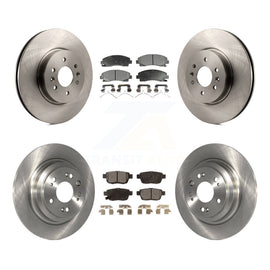 [Front+Rear] 2009-2014 Acura TL Premium OE Brake Rotors & Ceramic Pads Kit For Max Braking