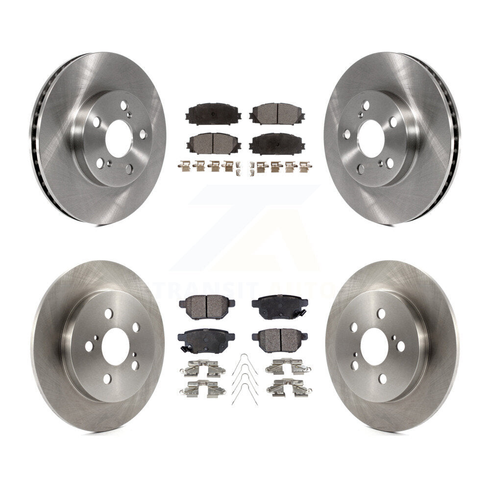 Front Rear Brake Rotor And Ceramic Pad Kit For Toyota Prius Lexus CT200h Plug-In