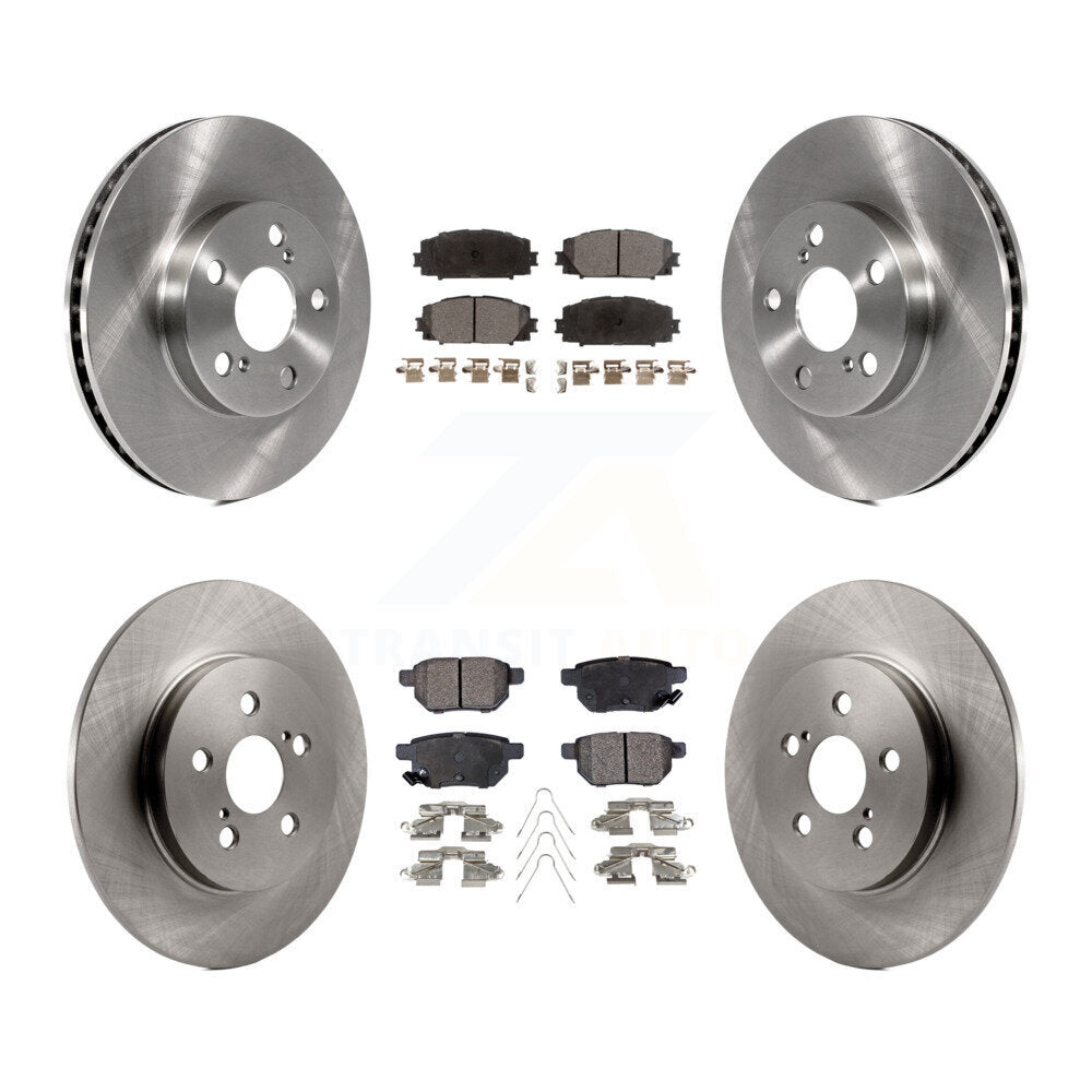 Front Rear Disc Brake Rotors And Ceramic Pads Kit For Lexus CT200h