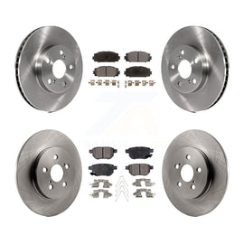 Front Rear Disc Brake Rotors And Ceramic Pads Kit For Lexus CT200h