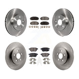Front Rear Disc Brake Rotors And Ceramic Pads Kit For Lexus CT200h