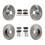 Front Rear Disc Brake Rotors And Ceramic Pads Kit For Lexus CT200h