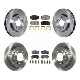 Front Rear Disc Brake Rotors And Ceramic Pads Kit For Kia Forte Koup Forte5