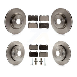 Front Rear Disc Brake Rotors And Ceramic Pads Kit For Hyundai Genesis Coupe