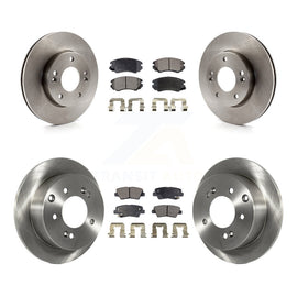 [Front+Rear] 2010-2011 Kia Soul 1.6L Premium OE Brake Rotors & Ceramic Pads Kit For Max Braking