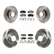 Charger l'image dans la galerie, [Front+Rear] 2010-2011 Kia Soul 1.6L Premium OE Brake Rotors &amp; Ceramic Pads Kit For Max Braking