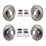 Front Rear Disc Brake Rotors And Ceramic Pads Kit For Nissan Sentra Juke