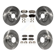 [Front+Rear] 2017-2020 Hyundai Elantra 2.0L Premium OE Brake Rotors & Ceramic Pads Kit For Max Braking