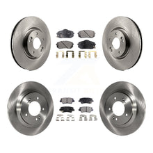 Charger l'image dans la galerie, Front Rear Disc Brake Rotor &amp; Ceramic Pad Kit For 2015 Hyundai Sonata GAS engine