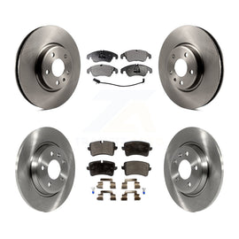 Front Rear Brake Rotors Ceramic Pad Kit For 13 Audi A6 With 320mm Diameter Rotor