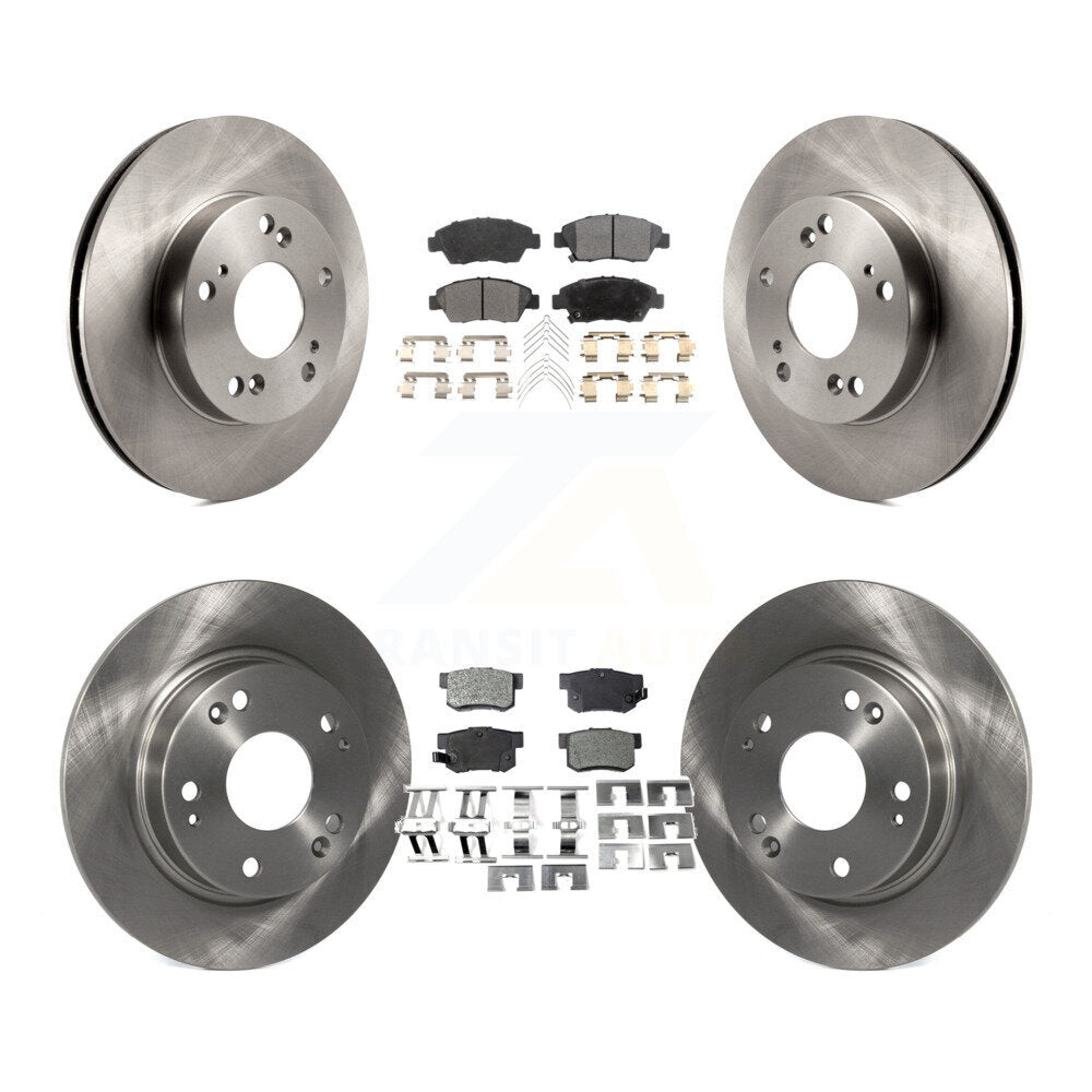 [Front+Rear] 2013-2015 Acura ILX 1.5L Premium OE Brake Rotors & Ceramic Pads Kit For Max Braking