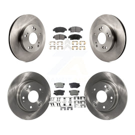 [Front+Rear] 2013-2015 Acura ILX 1.5L Premium OE Brake Rotors & Ceramic Pads Kit For Max Braking
