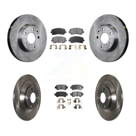 Front Rear Disc Brake Rotors And Ceramic Pads Kit For Mazda CX-5