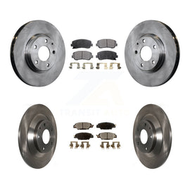 Front Rear Disc Brake Rotors And Ceramic Pads Kit For Mazda CX-5