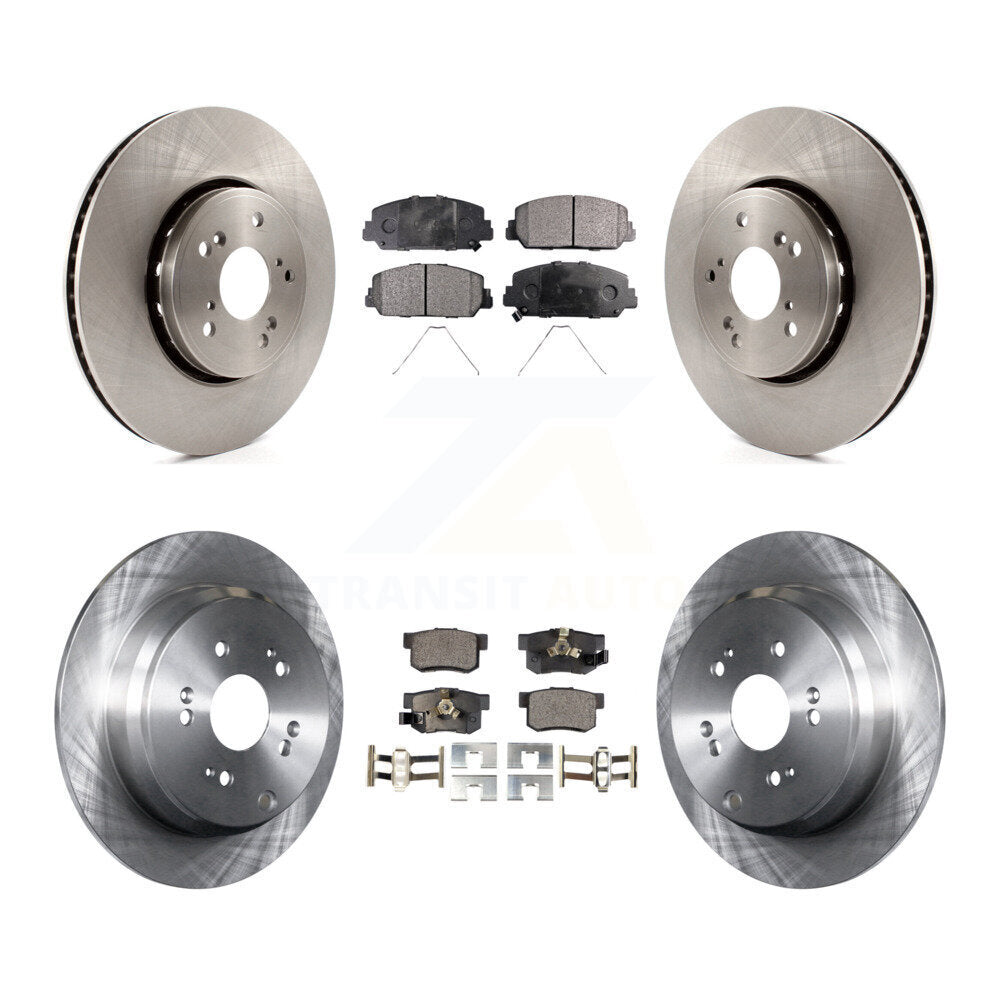 [Front+Rear] 2013-2018 Acura RDX Premium OE Brake Rotors & Ceramic Pads Kit For Max Braking