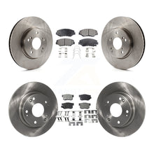 Charger l'image dans la galerie, Front Rear Disc Brake Rotors And Ceramic Pads Kit For Honda Civic