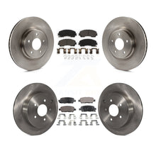 Charger l'image dans la galerie, Front Rear Disc Brake Rotors And Ceramic Pads Kit For INFINITI Q50 Q60