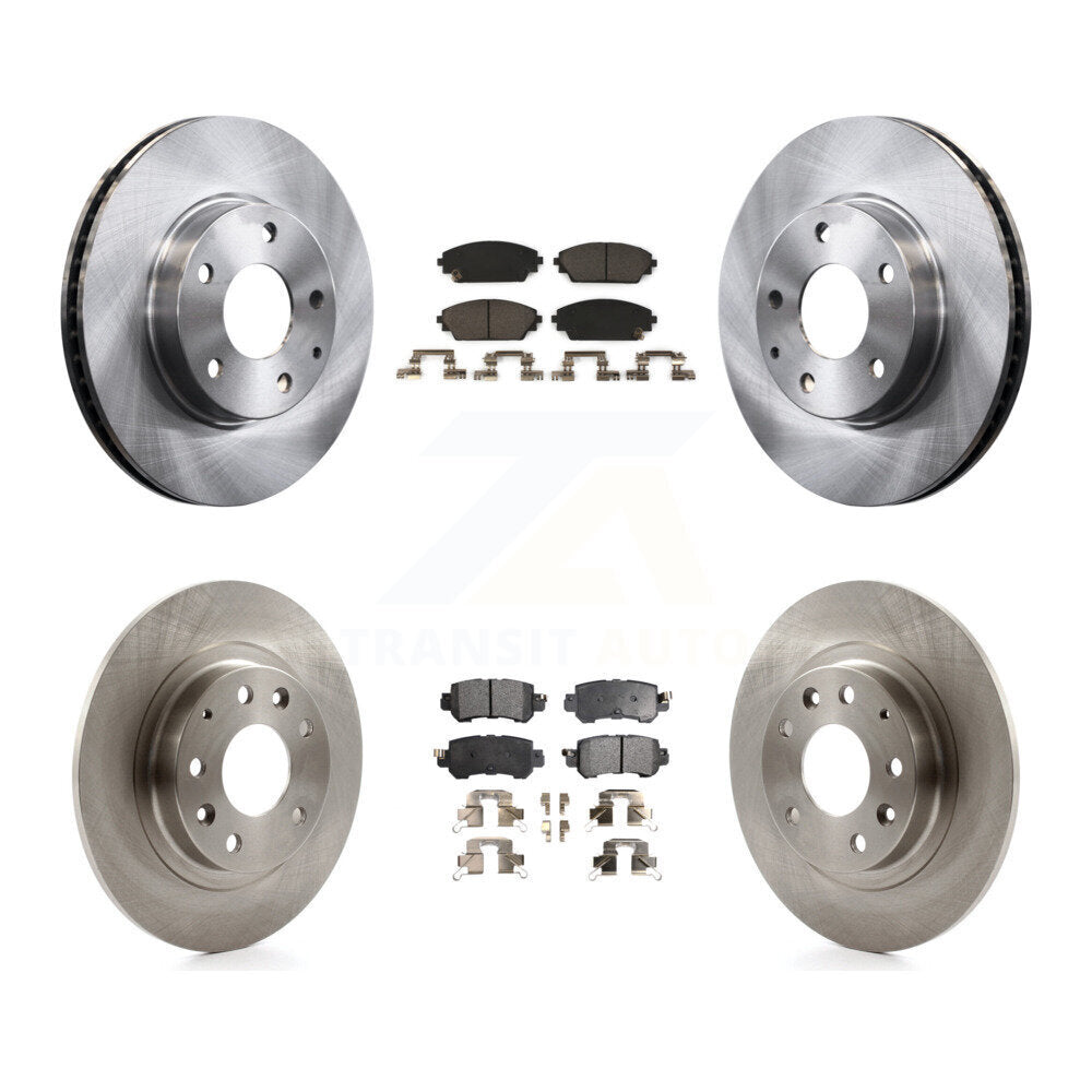 [Front+Rear] 2016-2018 Mazda CX-3 FWD Premium OE Brake Rotors & Ceramic Pads Kit For Max Braking
