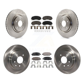 Front Rear Disc Brake Rotors And Ceramic Pads Kit For Nissan Rogue