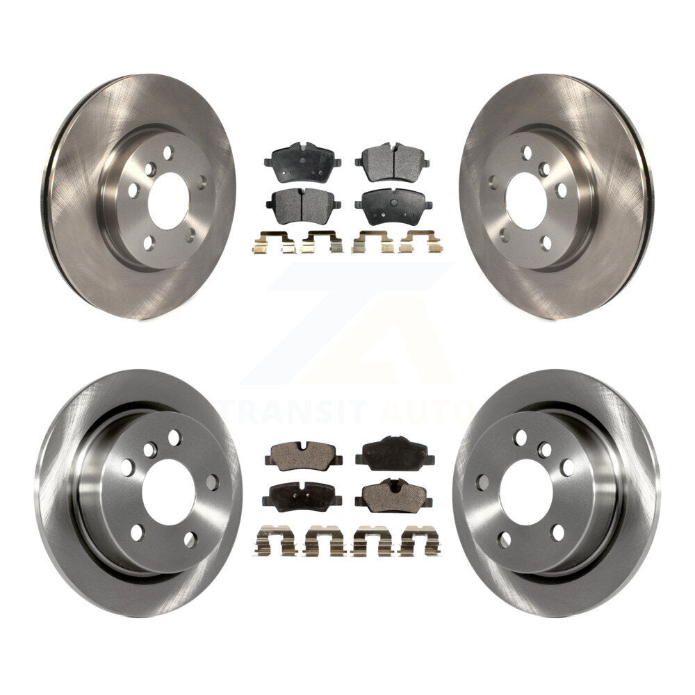 Front Rear Disc Brake Rotors And Ceramic Pads Kit For Mini Cooper