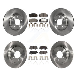 Front Rear Disc Brake Rotors And Ceramic Pads Kit For Kia Optima