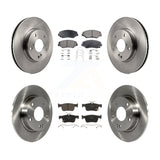 Front Rear Disc Brake Rotors And Ceramic Pads Kit For Honda Civic