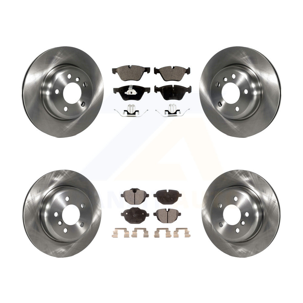 Front Rear Disc Brake Rotors And Ceramic Pads Kit For BMW 528i xDrive