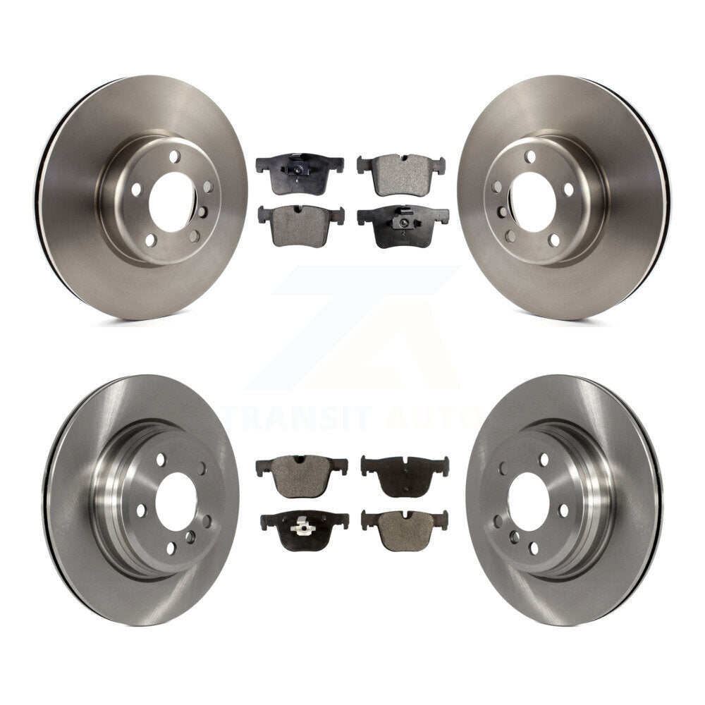 [Front+Rear] 2014-2015 BMW 335i GT xDrive Premium OE Brake Rotors & Ceramic Pads Kit For Max Braking