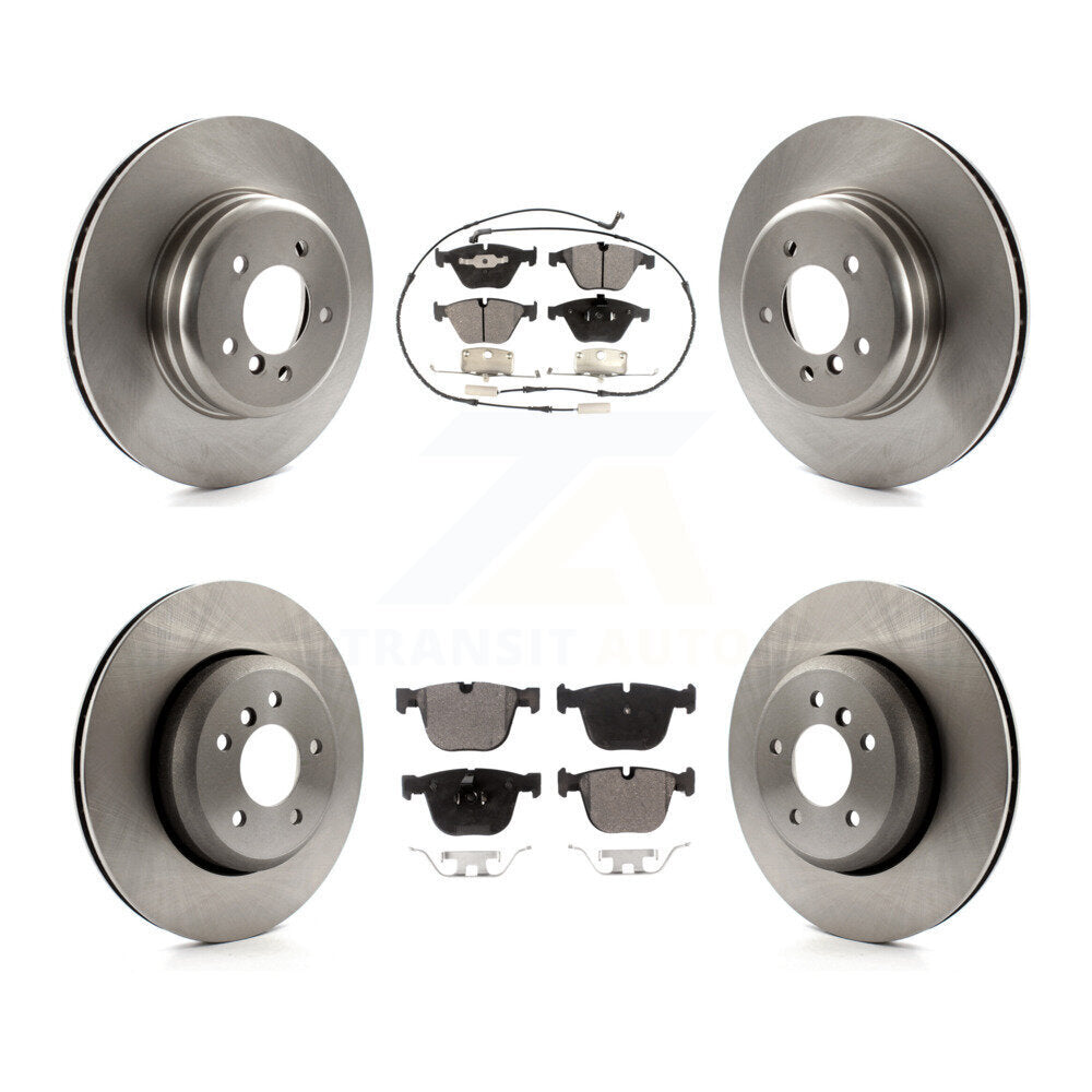 Front Rear Disc Brake Rotors & Ceramic Pad Kit For BMW 650i 535i 550i 645Ci 545i