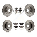 Front Rear Disc Brake Rotors & Ceramic Pad Kit For BMW 650i 535i 550i 645Ci 545i