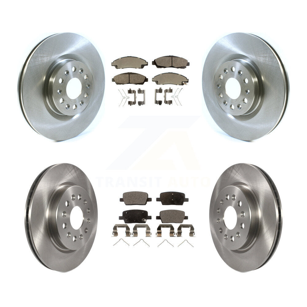Front Rear Disc Brake Rotor & Ceramic Pad Kit For Cadillac XT5 Buick Enclave XT6