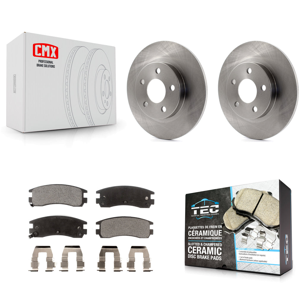Rear Brake Rotors Ceramic Pad Kit For Cadillac DeVille Buick Park Avenue Seville