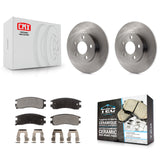 Rear Brake Rotors Ceramic Pad Kit For Cadillac DeVille Buick Park Avenue Seville